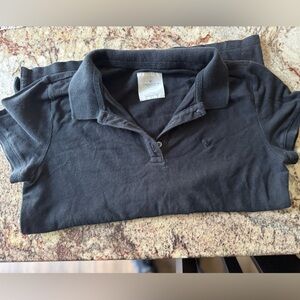 American Eagle Outfitters Black Polo Shirt
